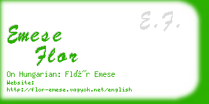 emese flor business card